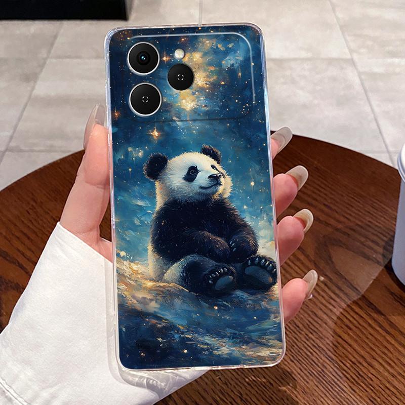 For Tecno Spark 40 4G KM5 Cases Clear Silicone Soft TPU Jelly Casing Cover Tecno Spark40 4G Cute Rabbit Cat Dinasaur Phone Case