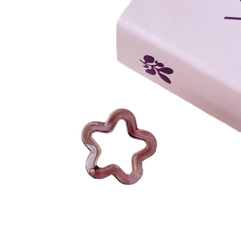 Transparent Acrylic Star Charm for Earrings, Phone Cases, and Keychains