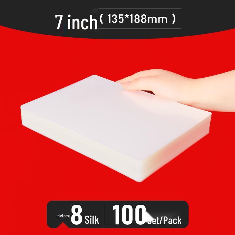 Bolsas para Plastificação A4 - Tamanhos de 3" a 10", Espessadas para Fotos e Identificações