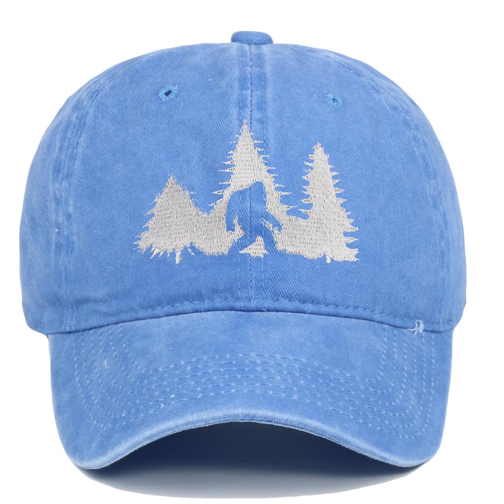 Bigfoot Embroidered Baseball Cap With Adjustable Fit For Casual Wear And Sun Protection