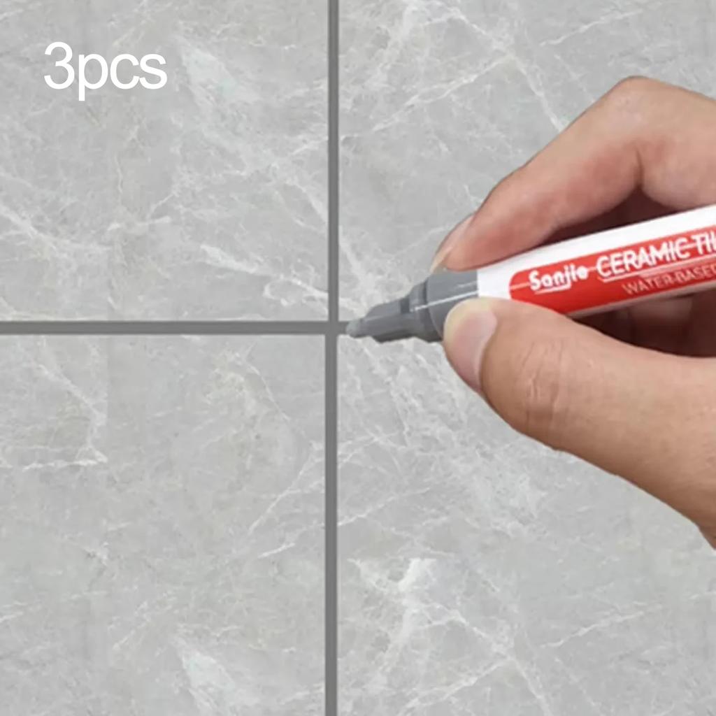 3 adet-Su Geçirmez İşaret Kalemi Duvar Derz Tamiri Fayans Derz Kalemi Zemin Banyo Dekontaminasyon Boya Fırçası Aletleri