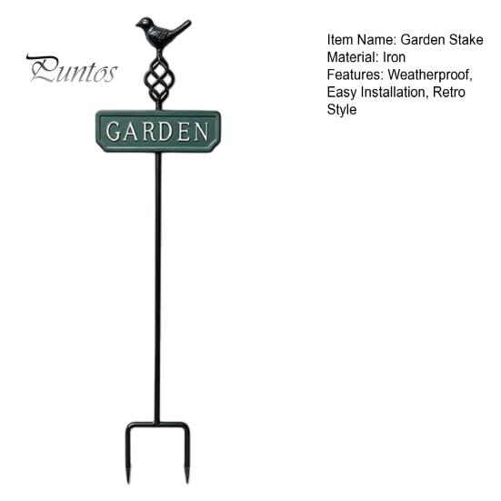 Gardening Gifts for Plant Lovers Retro Bird Garden Stake, Metal Sign Rustic Decorative Stakes Yard Decoration with Stake Flower Bed, Lawn