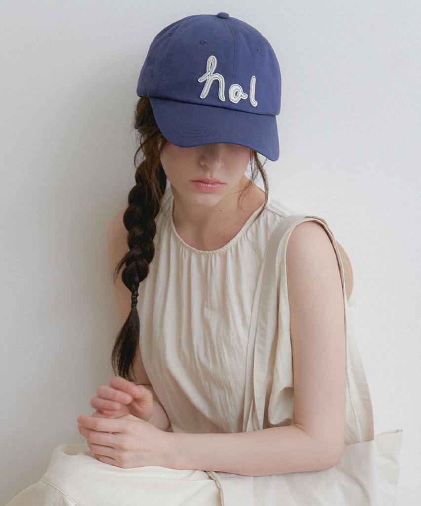 Hallen Stitch Logo Lettering Ball Cap (C082_Blue)