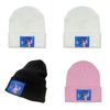 Stitch Pattern Patch Knitted Hat With Breathable Warmth For Autumn Winter