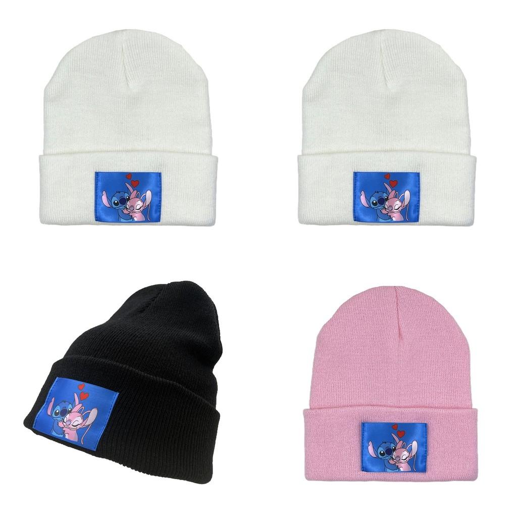 Stitch Pattern Patch Knitted Hat With Breathable Warmth For Autumn Winter