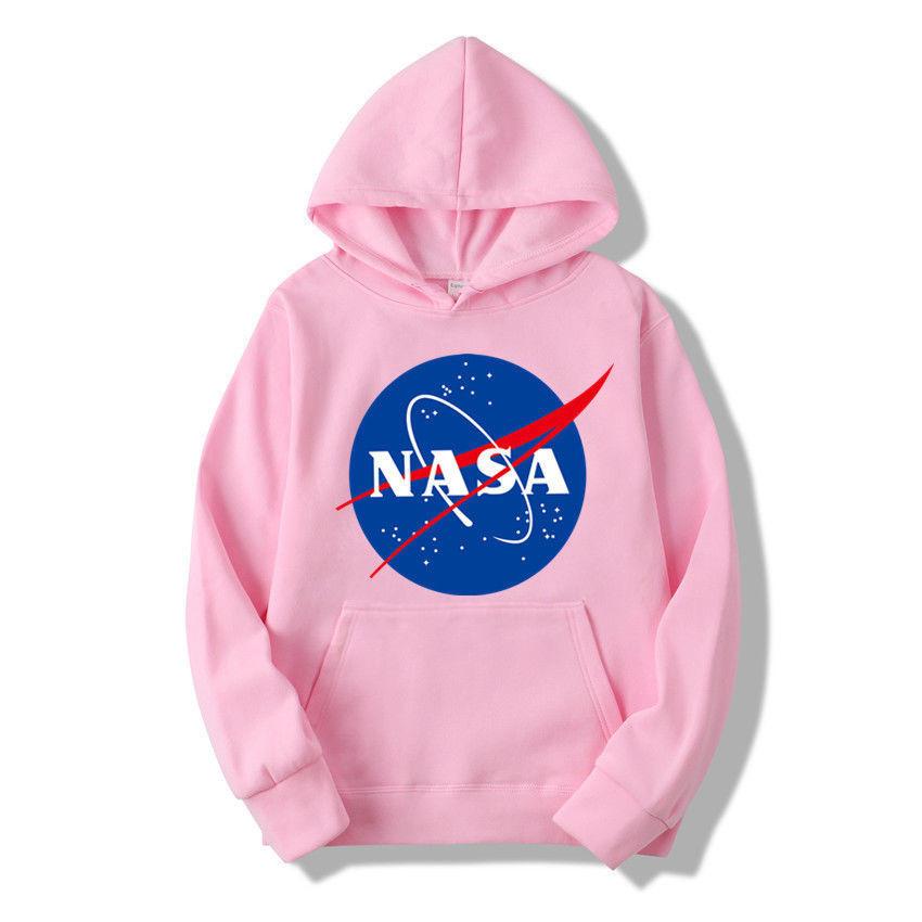 Trendy Nasa Hoodie Pullover Tops Unisex Hip-hop Skateboard Sweatshirts For All