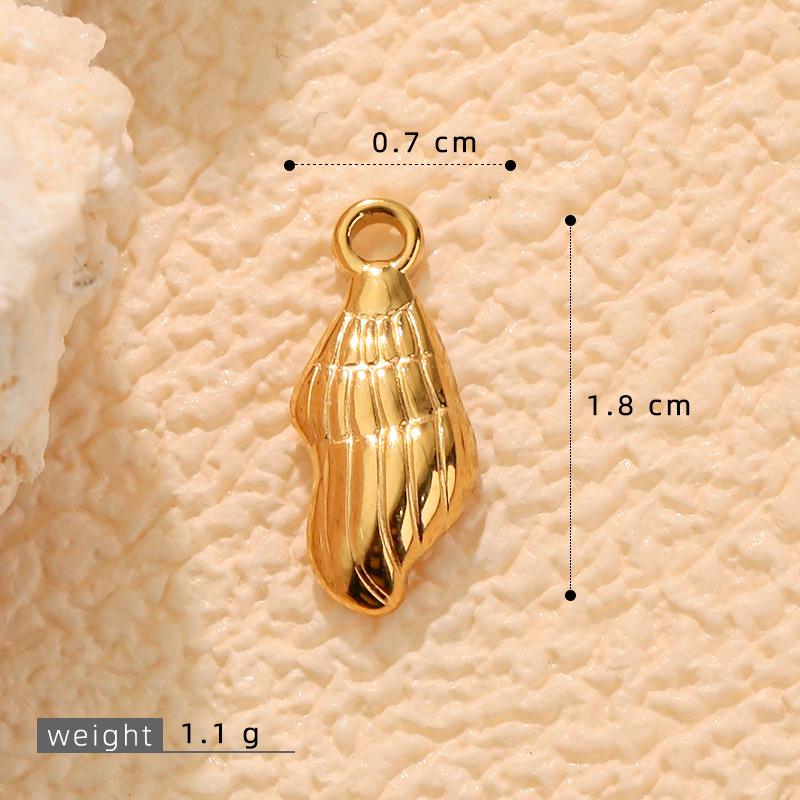 

European & American Ocean Series Seashell Stainless Steel Plated Jewelry: DIY Fashion Bracelets, Earrings & Necklace Accessories