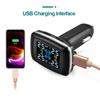 Car Tire Pressure Monitoring System, with 4 Sensors Smart Device, Display, Temperature Alarm, Cigarette Lighter, USB, TPMS