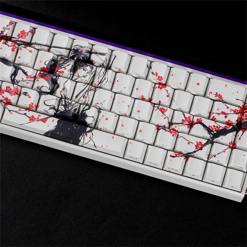 Original Profil Tastenkappen PBT Material Farbsublimation Seitendruck Tastenkappe Für Kleine Mechanische Tastaturen 60% 68% Layout