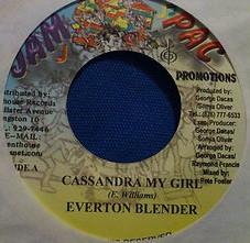 

7inch Record EVERTON BLENDER STEFFIE D LION Cassandra My Girl Stone Heart Ras NONE Jam Pac Promoti Jamaica Reggae Ska Dub Used