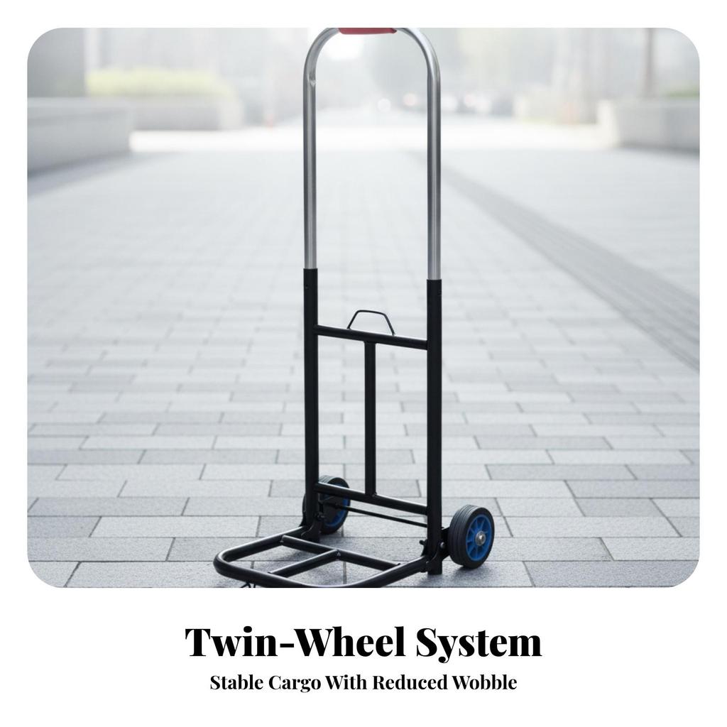 Foldable Hand Truck Stable Portable Trolley Versatile for Travelers
