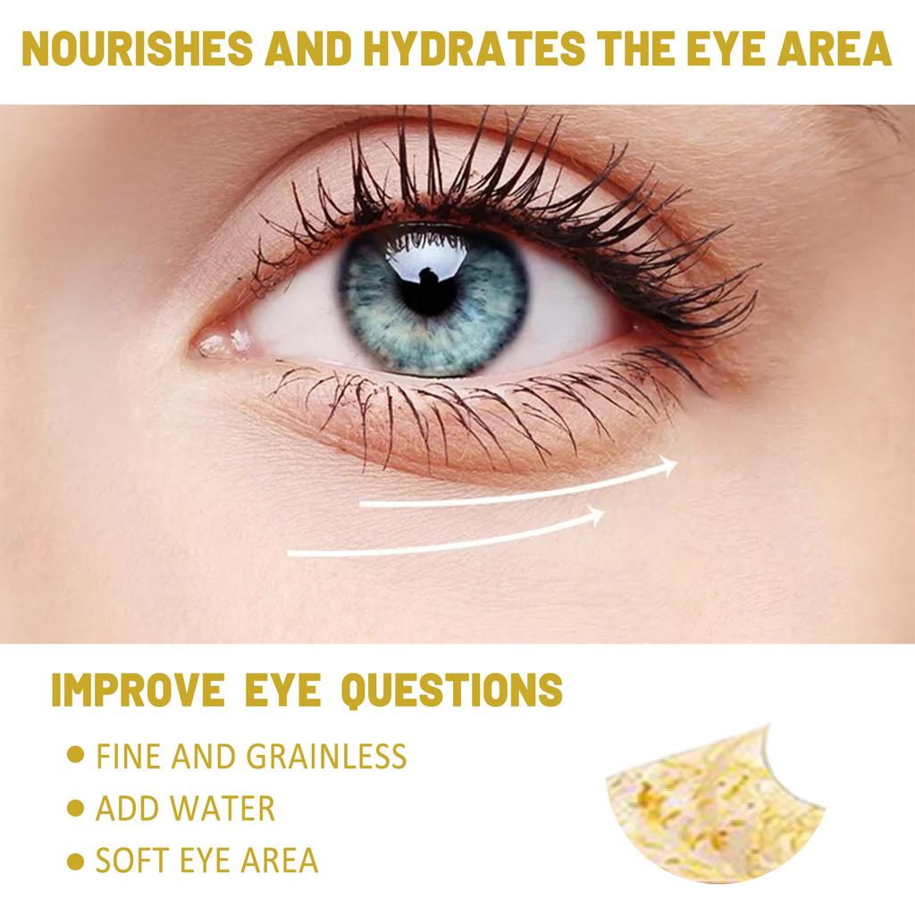 24K Gold Repair Soft and Tender Eye Cream Nourishes and Desalinutes Fine Lines, Dark Circles, Moisturizing and Tightening Eye Lenses