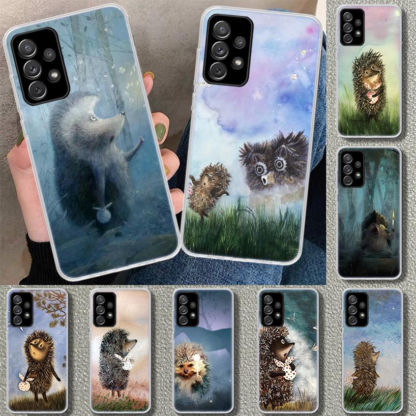 Hedgehog in the Fog Phone Case for Samsung Galaxy A17 A16 A26 A36 A56 A57 A37 A15 A25 A35 A55 A14 A24 A34 A54 A13 A23 A33 A53 Ga