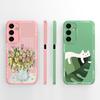 For Samsung Galaxy A25 Case Cute Panda Full Coverage Funda Soft Liquid Silicone Phone Protector For Samsung A 25 5G Back Cover