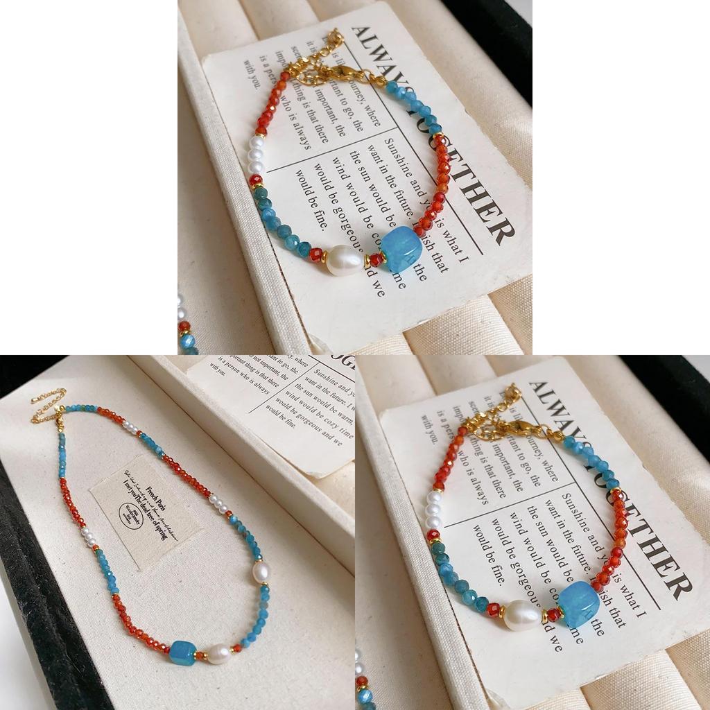 Nytt Kinesisk Geometriskt Pärlhalsband Med Färskvattenpärlor För Kvinnor