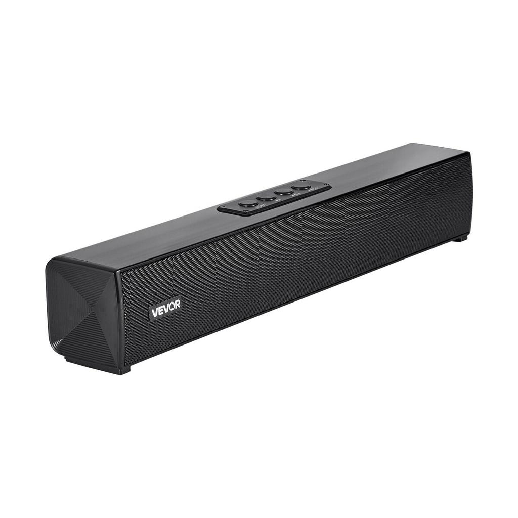 Sound Bar for Smart TV, 2.0 Channel, 450 mm Compact Soundbar TV Speakers for Projector, Bluetooth AUX Connection, Remote Control, Easy Setup, 80W