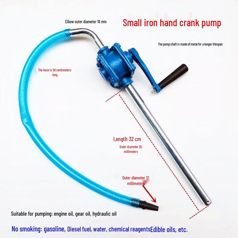 Manual Hand Crank Oil & Gear Fluid Transfer Pump