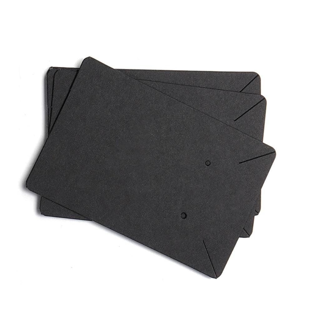 100pcs White Earring Cards Black Blank Jewelry Card Kraft Paper Jewelry Card Selling Jewelry