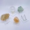 Crystal Mineral Display Stand with Acrylic Base for Raw Stone Specimens