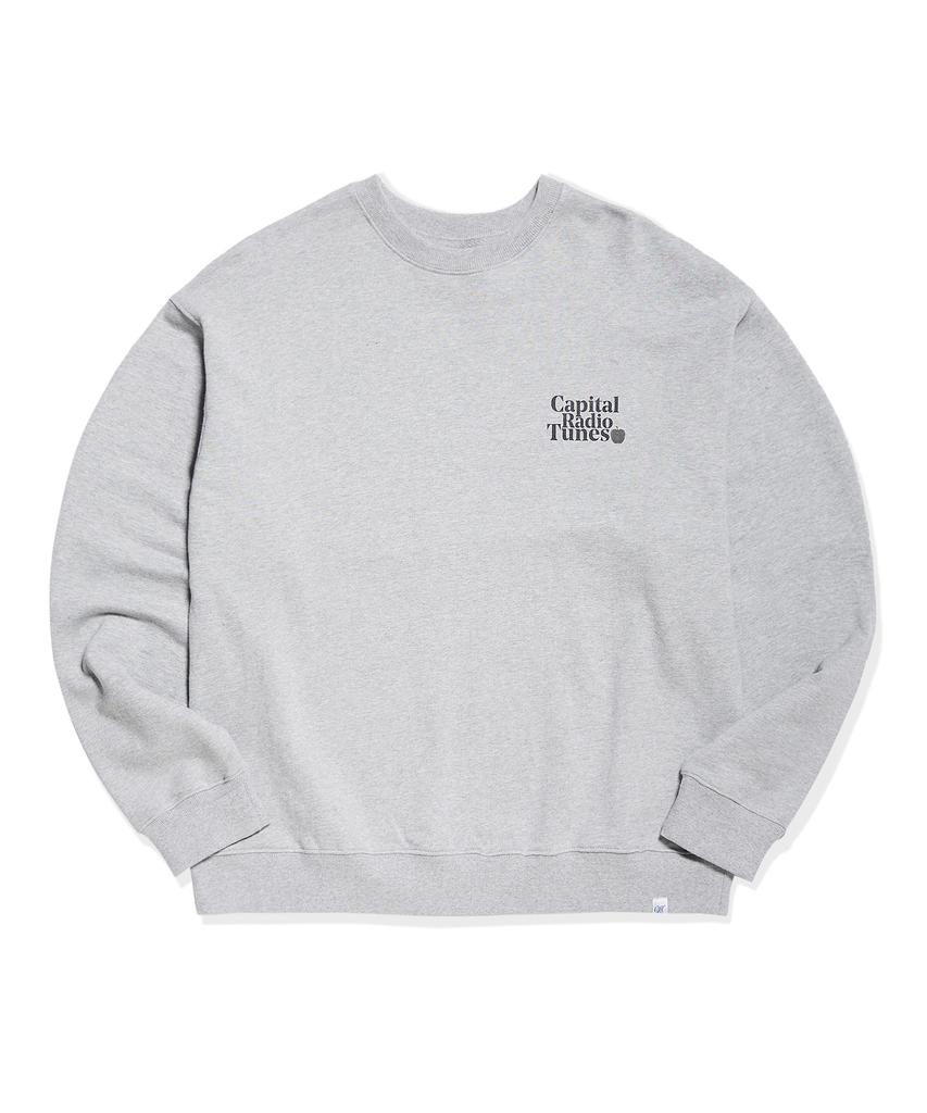 CAPITAL RADIO TUNES Apple Full Logo Sweatshirt Gray