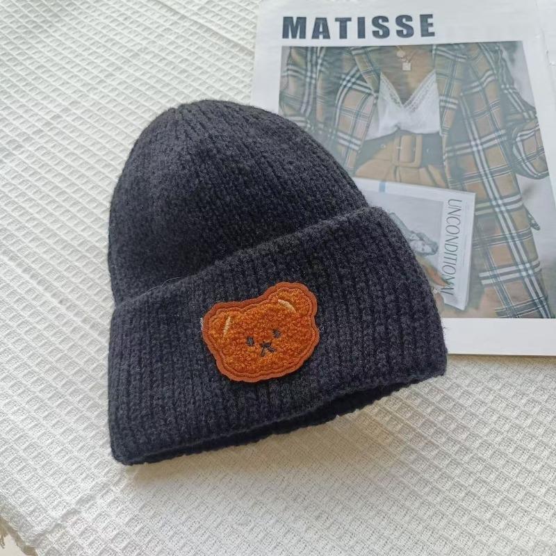 Infant hats spring and autumn models winter cute super cute baby knitted wool ear protectors head warm