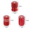 4Pcs Car Styling Metal Car Tire Valve Caps Tyre Dust Cap For Toyota Hilux Prius Auris Corolla Camry