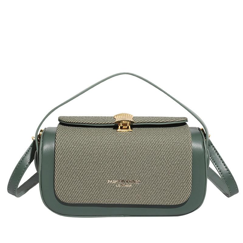 Color Solid Vintage Bags Inspired Pu Small Handbag Lock Compartment Use Daily