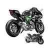 1/9 Scale Simulation Spray Kawasaki H2r Motorcycle Model Simulation Alloy Locomotive Toys Model Boy Car Collection Miniature