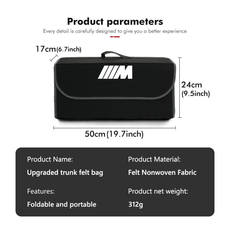 FA8Car Trunk Travel Portable Organizer Box Folding Storage Bag For BMW 1 3 5 7 Series M F01 F20 F10 F13 E52 E53 E60 E93