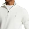 Maglione a coste a manica lunga Polo Ralph Lauren tinta unita vestibilità regular da uomo Bianco 710932304-502