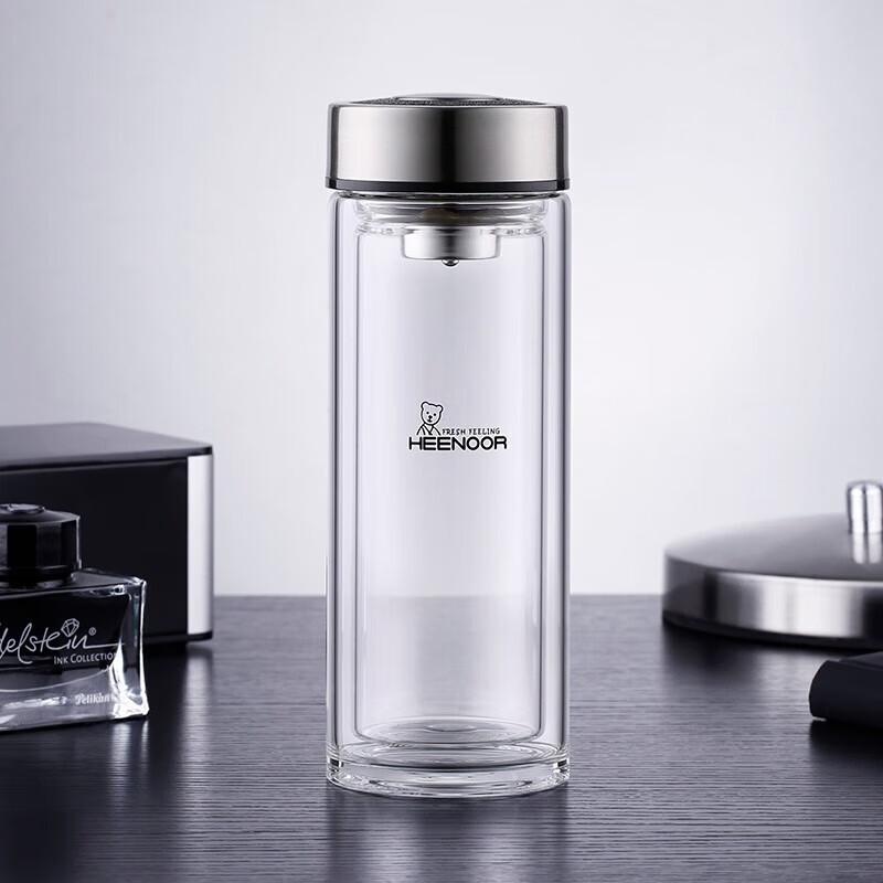 Hinuo Double-Wall Borosilicate Glass Cup