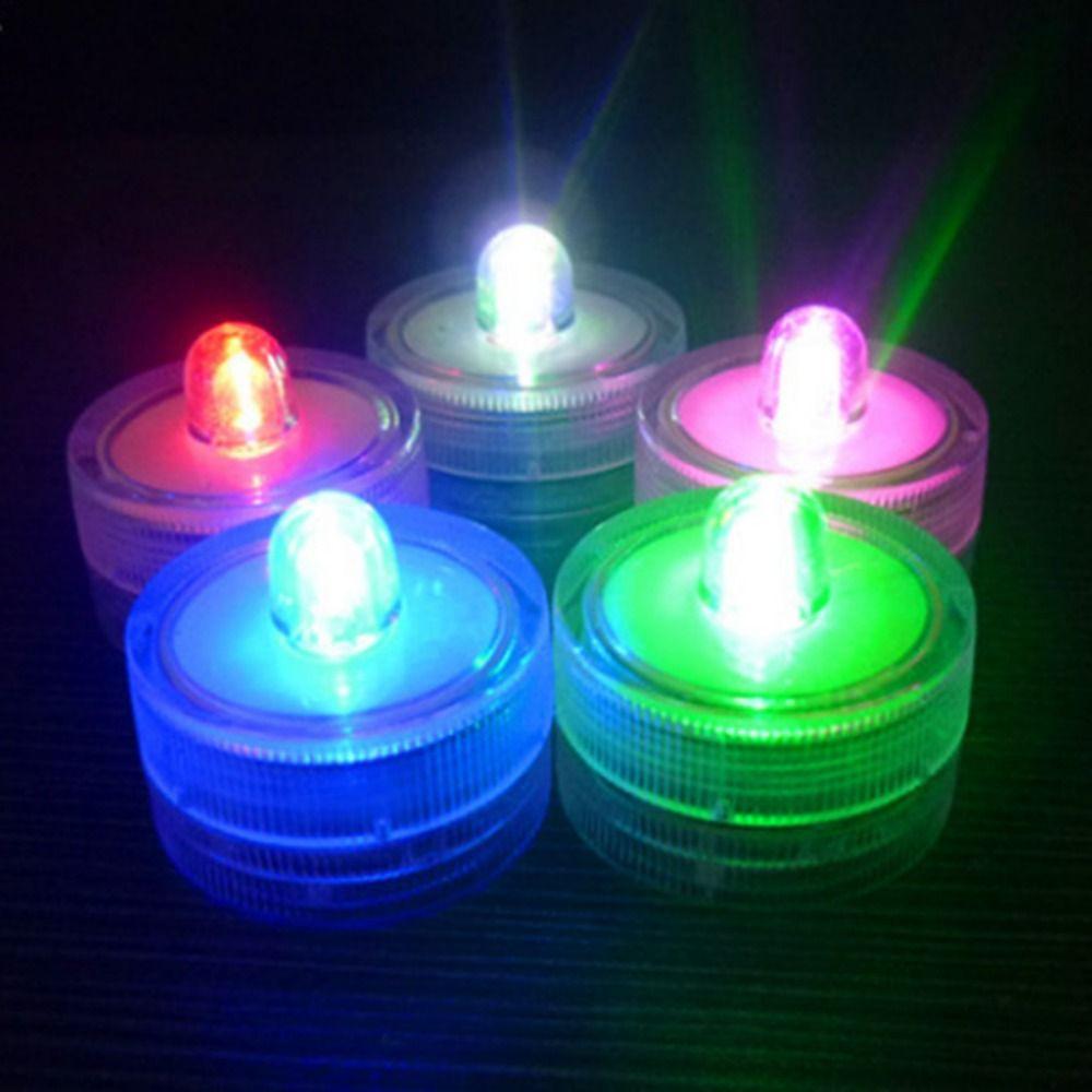 Decorative Fish Tank Candle Lamp Waterproof Submersible Mini LED Lights  Micro Landscape