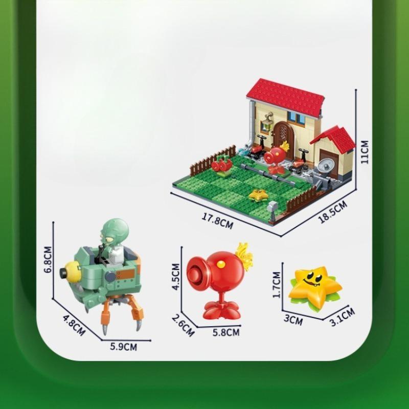 320 PEZZI Albero da Guerra Zombie Casa sull'Albero Blocchi da Costruzione Set Attacco Zombie Giardino Pazzo Modello Mattoncini Giocattoli per Bambini Regalo di Compleanno NO SCATOLA