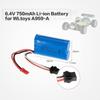 LiPo Battery 6.4V 750mAh | Compatible with WLtoys K989, RC Cars A959-A A969-A A979-A K929-A, Truck 16500 | High Performance | 55x17x33mm – 47g, Blue