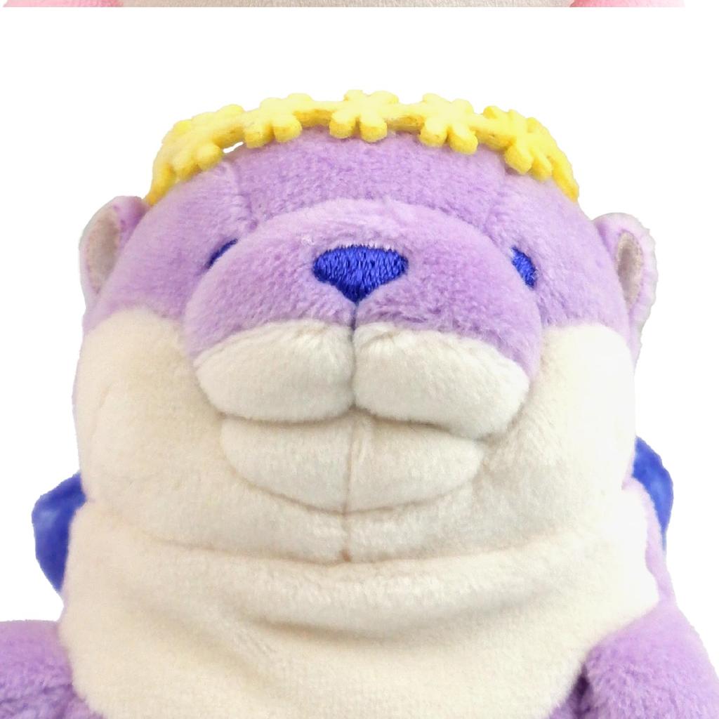 Morisaka Global Mochi Otter Fairy 7 X 6 X 14 Plush Perfect for Plush Soft To the Cute Mochi Series Mini, Purple, Cm, Otter, Fairy, Pastel,