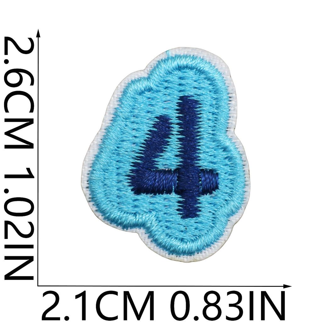English Letter Embroidery Cloth Sticker Small Size Diy Pendant Decorative Patch Sticker Love Star Letter Embroidery Chapter Boy