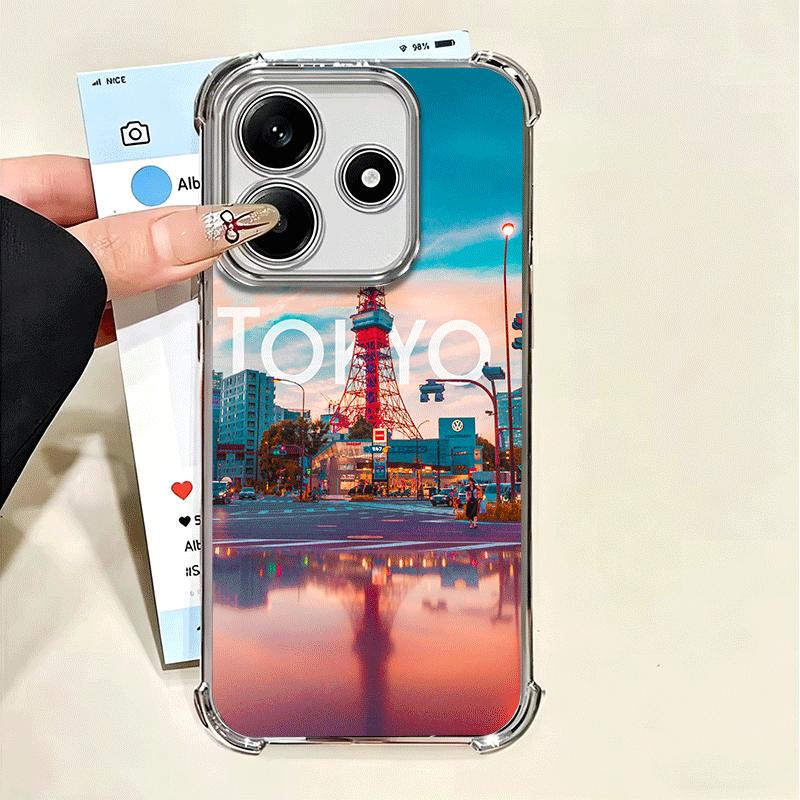 

Osaka Tokyo Japan Scenery Soft Phone Case For Xiaomi Poco X7 X8 Pro Max X6 X5 X3 F8 Ultra F7 M8 M7 M5S Redmi 15C 15A 15 14C 13C Xiaomi Redmi 12