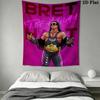 Bret Hart cool Wall Tapestry Aesthetic Wall Hanging Printed Fabric Blanket Decorative Tapestries for Bedroom Living Room Home Decor