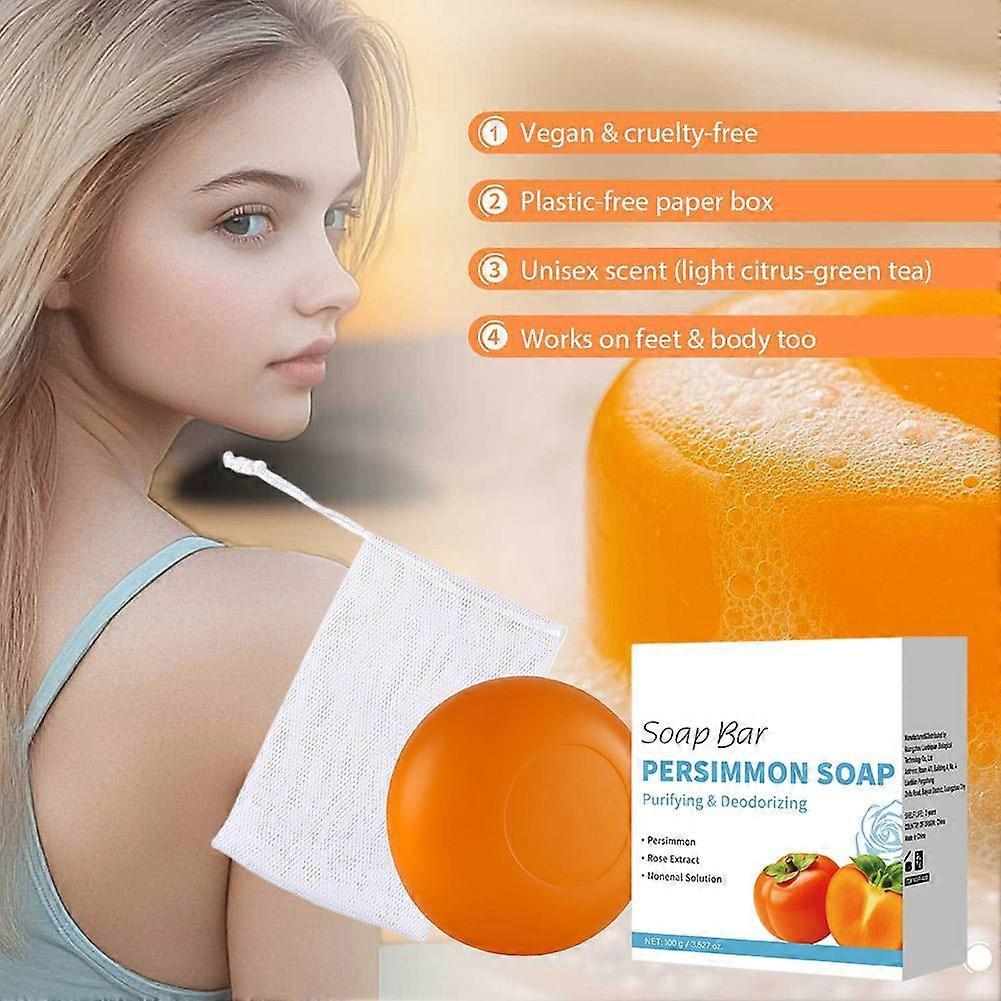 Persimmon Purification Deodorant Soap (Rose Scent) 100g