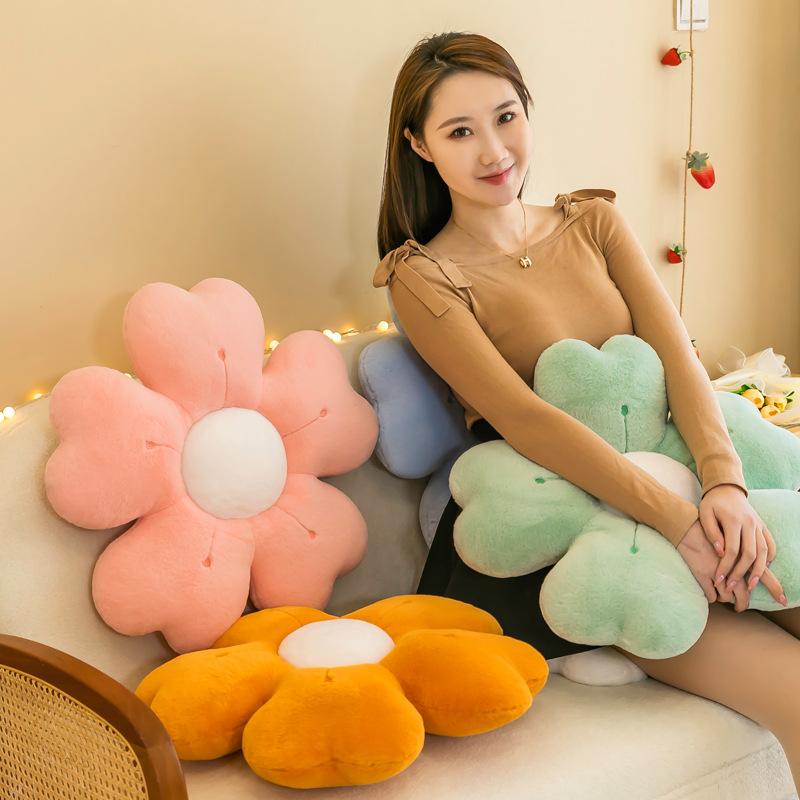 Sunflower Plush Cushion - Perfect for Sofa, Bay Window, Bedroom, or Office Chair Backrest