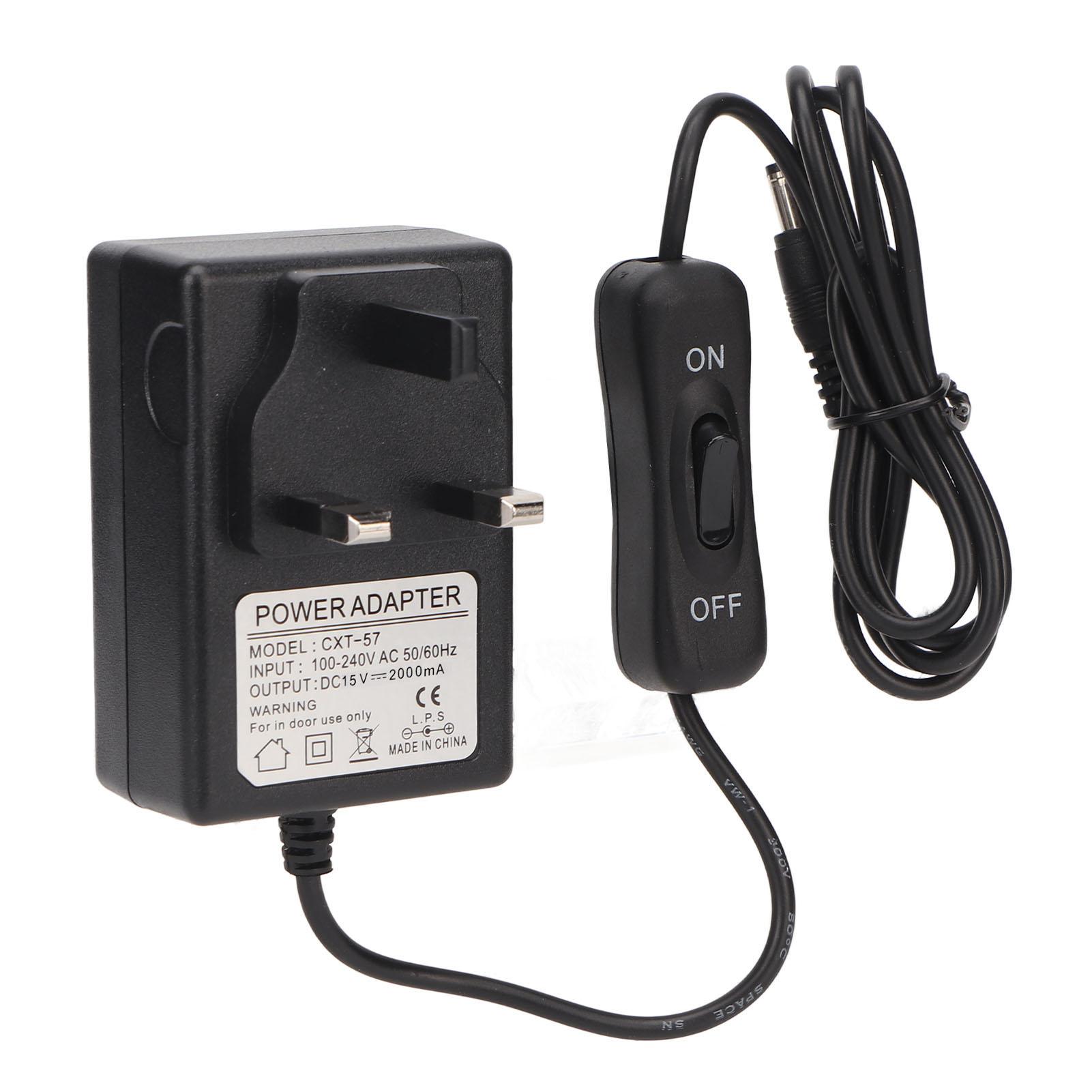 

Foam Cutter Power Adapter 15V 2000mA Strong Plasitc Metal Wire Control Hot Wire Cutter Adaptor 100‑240V UK