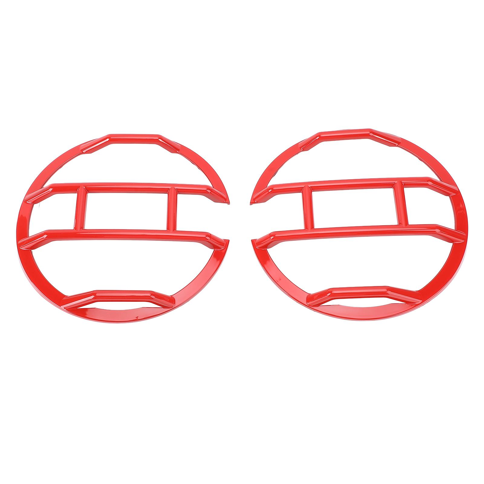 

1 Pair Front Headlight Guards Protector Cover Exterior Headlamp Frame Protector Replacement for чорний