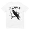 Corvo Preto, F-Caw-F Camiseta Engraçada de Pássaro Preto