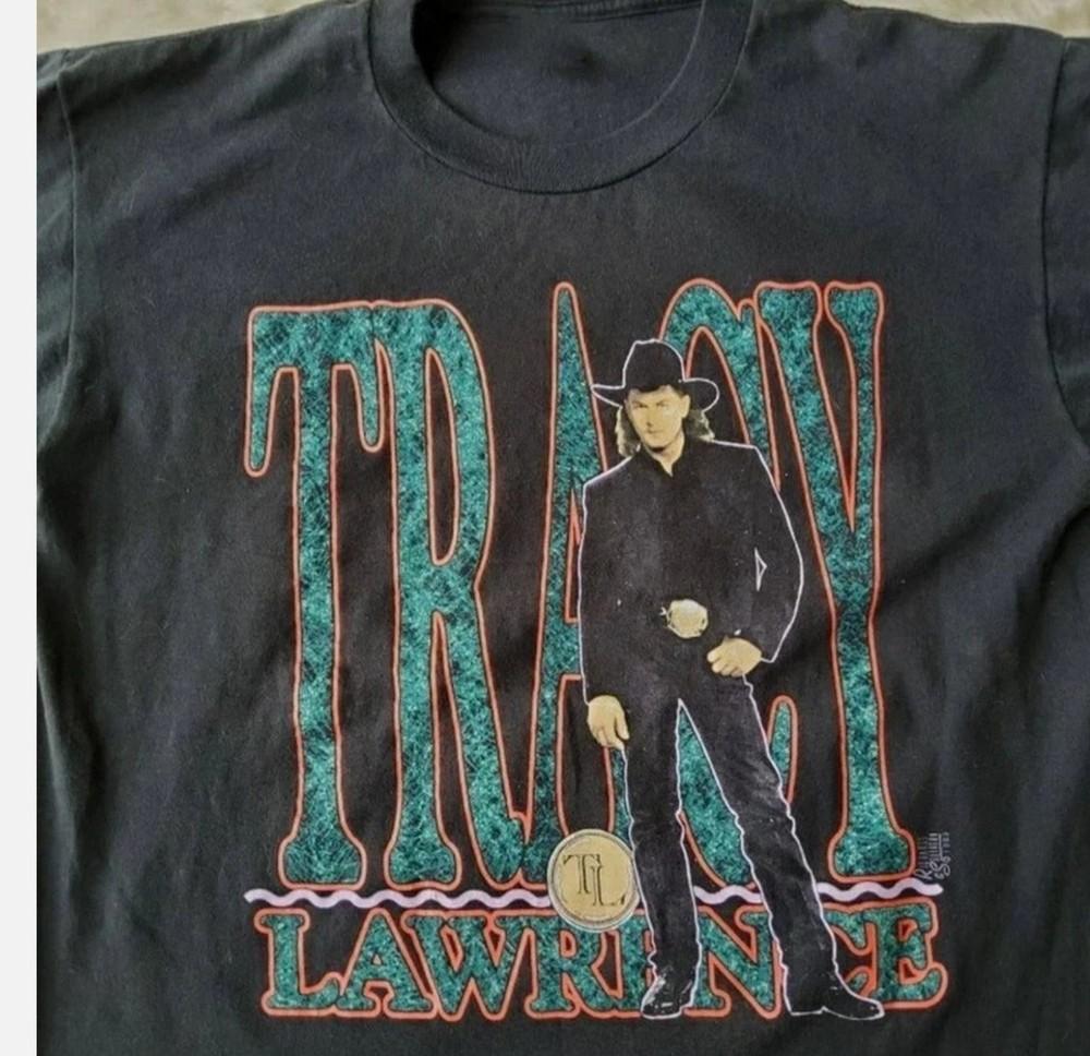 90s Alibis Tracy Lawrence Shirt Short Sleeve Black Unisex S-5XL Remake Unisex T-Shirt M