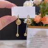 Silver Needle Unique Design Metal Ball Tassel Earrings Women, a Two-wearing Stud Earring Femininity Personalized Earrings