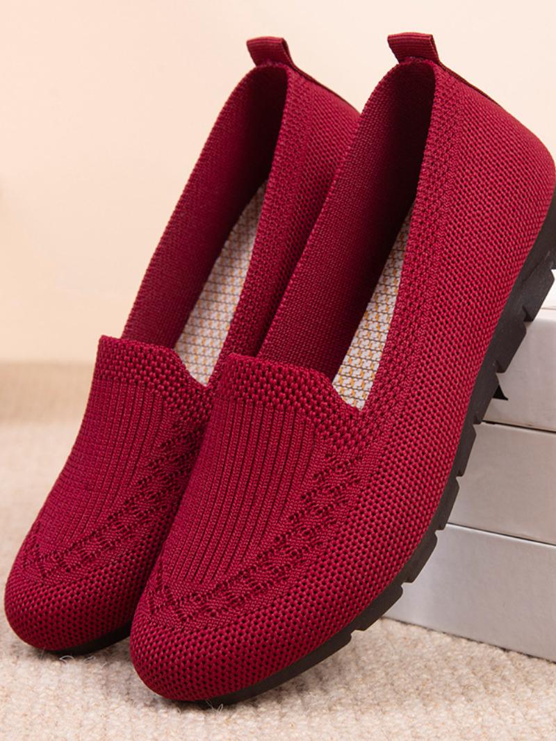 

мода Новые повседневные летние сетчатые дышащие туфли женские туфли на плоской подошве женские удобные легкие кроссовки обувь на плоской подошве 35 красный