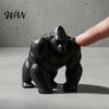 Sophisticated Space Styling 3D Printed Gorilla Sculpture Ornament Minimalist Modern Art Figurine with Strength Expression Decor Detailed Texture
