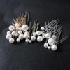18pcs Pearl Bridal U-shaped Pin Metal Barrette Clip Hairpins Rhinestone Wedding Hairstyle Design Tools Women Hair Accessories