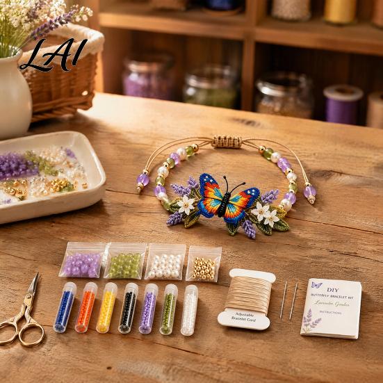 Bead Embroidery Craft Set DIY Beaded Bracelet Making Kit Beginner-Friendly Animal Unique Jewelry Crafting Beadwork for Adults Lovers Weaving