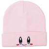 Simple Hat Knit With Big Eyed Smiling Face Embroidery Design For Outdoor Daily